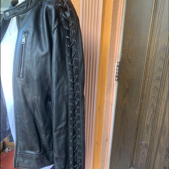 Wilsons Vintage USA Black Genuine Leather Jacket